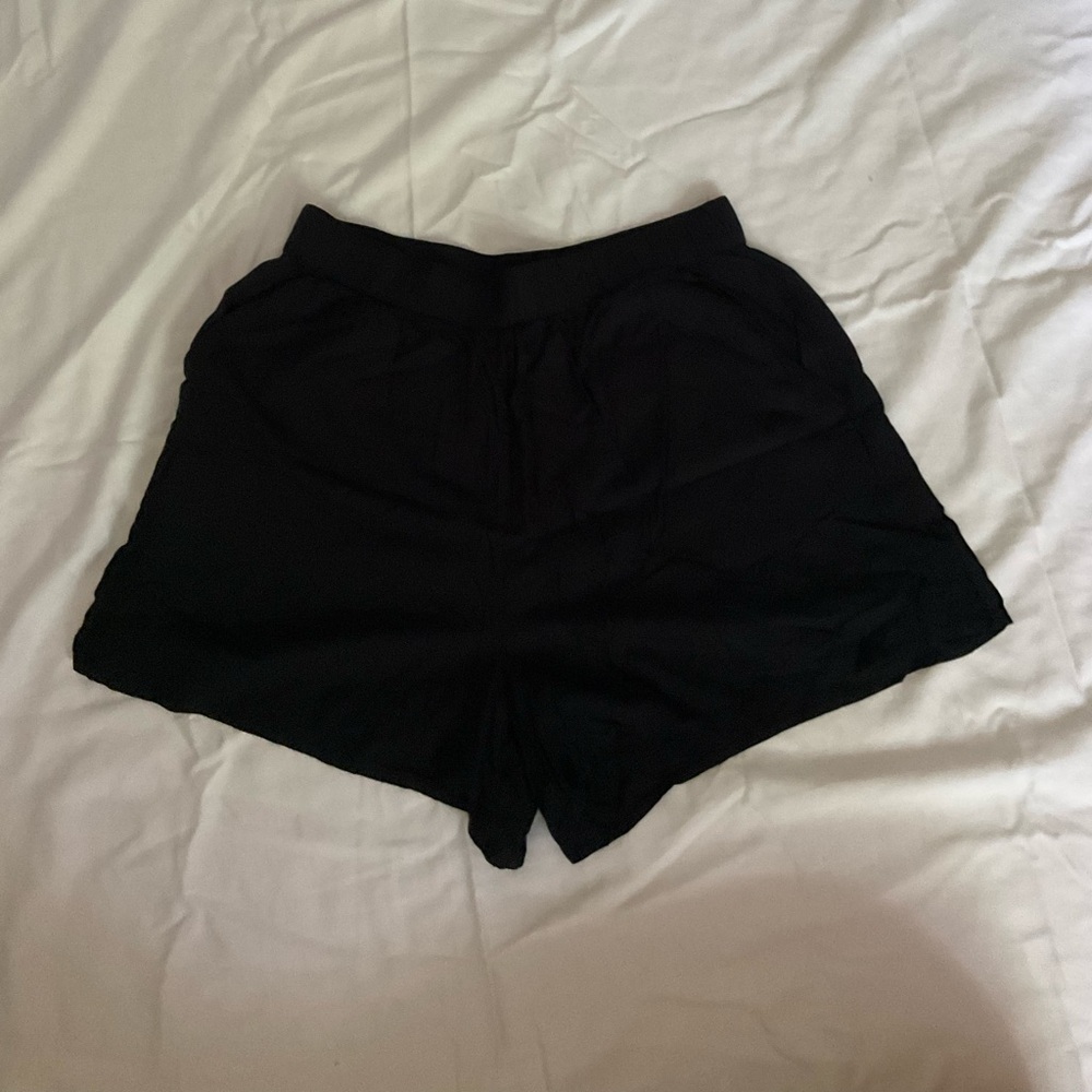 Black Linen BP Shorts